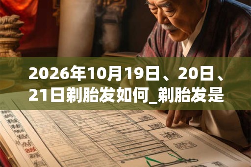 2026年10月19日、20日、21日剃胎发如何_剃胎发是吉日吗