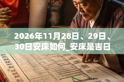 2026年11月28日、29日、30日安床如何_安床是吉日吗