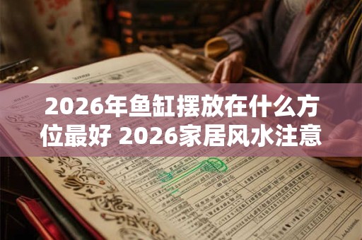 2026年鱼缸摆放在什么方位最好 2026家居风水注意事项 2026年鱼缸摆放在什么方位最好 2026家居风水注意事项