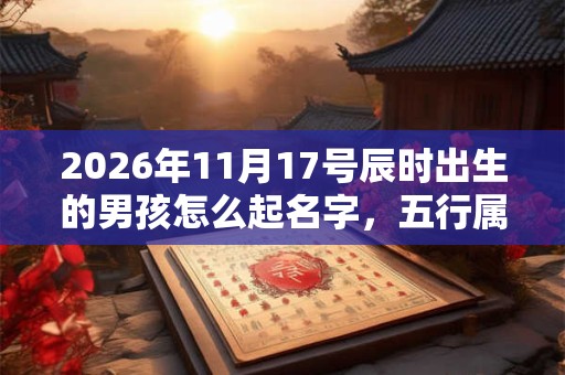 2026年11月17号辰时出生的男孩怎么起名字，五行属什么