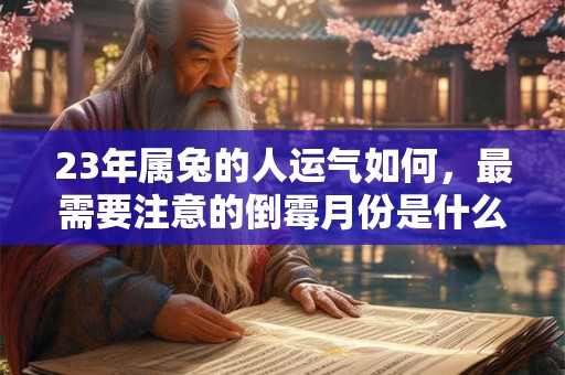 23年属兔的人运气如何，最需要注意的倒霉月份是什么？