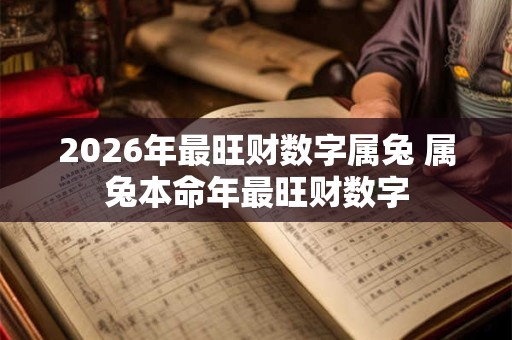 2026年最旺财数字属兔 属兔本命年最旺财数字