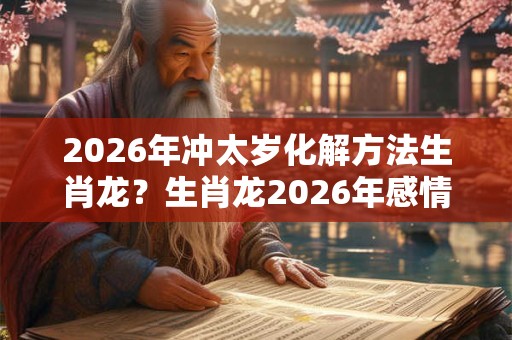 2026年冲太岁化解方法生肖龙?生肖龙2026年感情运势如何? 2026年冲太岁化解方法生肖龙?生肖龙2026年感情运势如何?