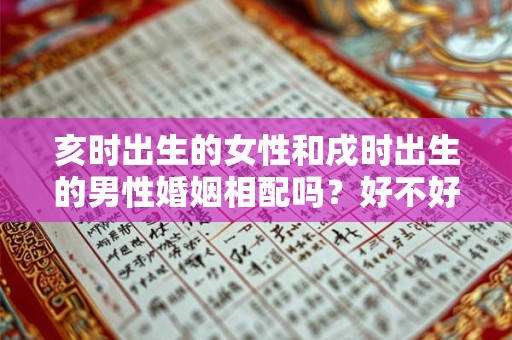 亥时出生的女性和戌时出生的男性婚姻相配吗？好不好？