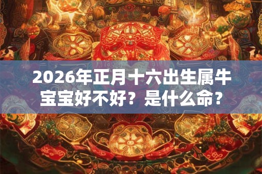 2026年正月十六出生属牛宝宝好不好?是什么命? 2026年正月十六出生属牛宝宝好不好?是什么命?