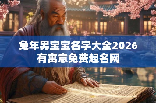 兔年男宝宝名字大全2026有寓意免费起名网