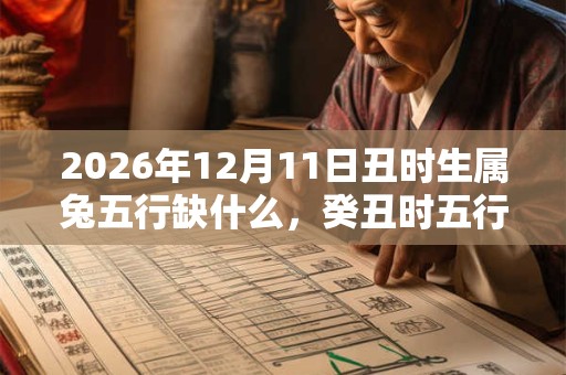 2026年12月11日丑时生属兔五行缺什么，癸丑时五行缺什么