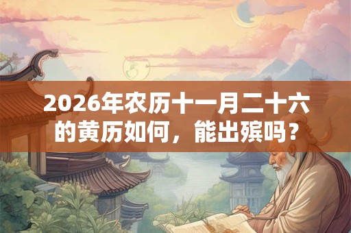 2026年农历十一月二十六的黄历如何,能出殡吗? 2026年农历十一月二十六的黄历如何,能出殡吗?