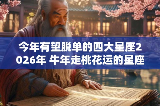 今年有望脱单的四大星座2026年 牛年走桃花运的星座