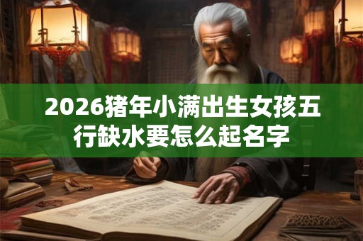 2026猪年小满出生女孩五行缺水要怎么起名字