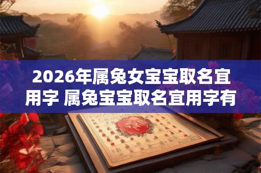 2026年属兔女宝宝取名宜用字 属兔宝宝取名宜用字有哪些