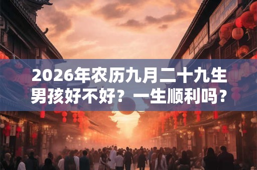 2026年农历九月二十九生男孩好不好？一生顺利吗？