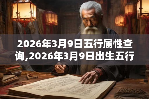 2026年3月9日五行属性查询,2026年3月9日出生五行属什么