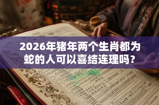 2026年猪年两个生肖都为蛇的人可以喜结连理吗? 2026年猪年两个生肖都为蛇的人可以喜结连理吗?