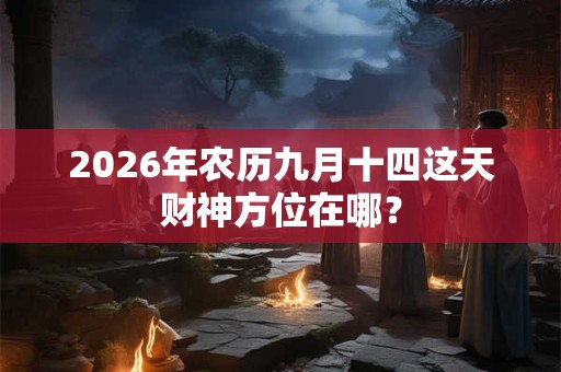 2026年农历九月十四这天财神方位在哪？