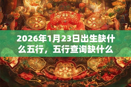 2026年1月23日出生缺什么五行，五行查询缺什么