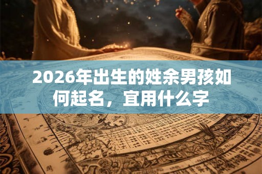2026年出生的姓余男孩如何起名,宜用什么字 2026年出生的姓余男孩如何起名,宜用什么字