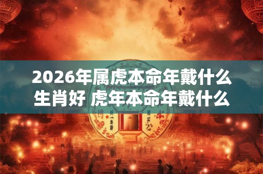 2026年属虎本命年戴什么生肖好 虎年本命年戴什么属相转运 2026年属虎本命年戴什么生肖好 虎年本命年戴什么属相转运