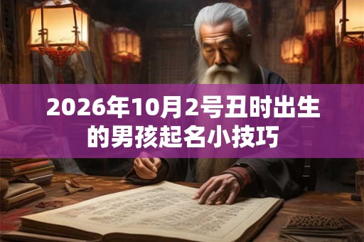 2026年10月2号丑时出生的男孩起名小技巧