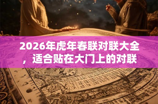 2026年虎年春联对联大全，适合贴在大门上的对联