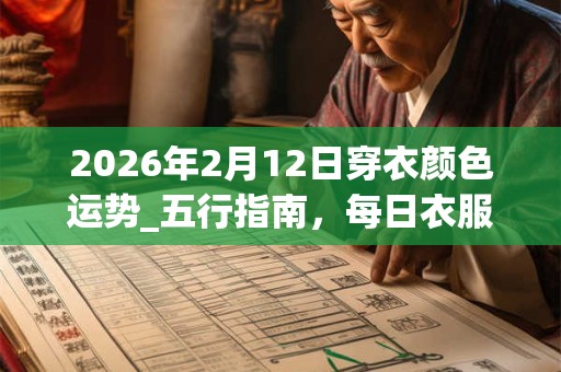 2026年2月12日穿衣颜色运势_五行指南，每日衣服颜色幸运色