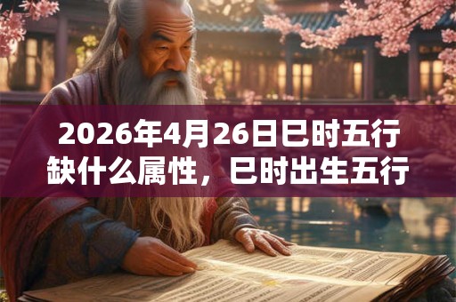 2026年4月26日巳时五行缺什么属性，巳时出生五行缺什么