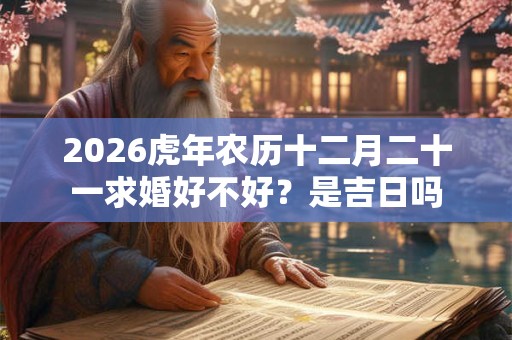 2026虎年农历十二月二十一求婚好不好？是吉日吗