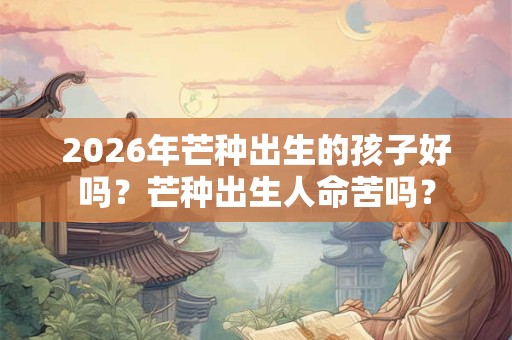 2026年芒种出生的孩子好吗？芒种出生人命苦吗？
