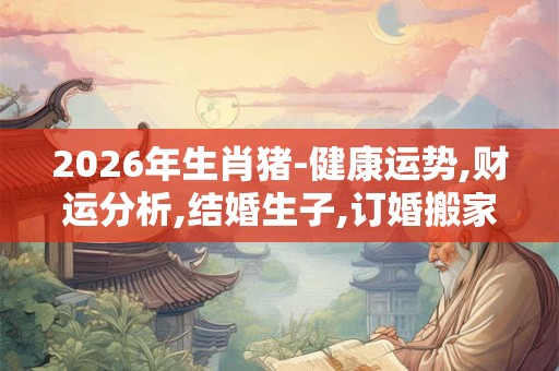 2026年生肖猪-健康运势,财运分析,结婚生子,订婚搬家
