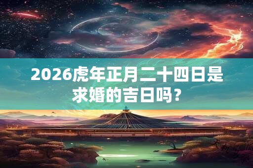 2026虎年正月二十四日是求婚的吉日吗？