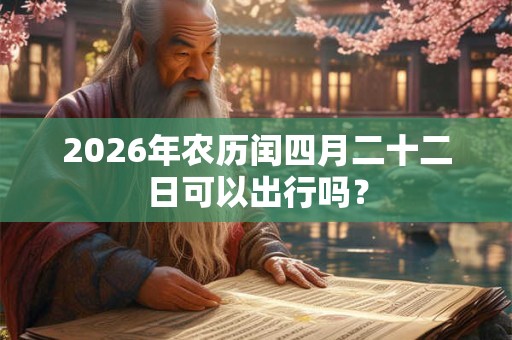 2026年农历闰四月二十二日可以出行吗？