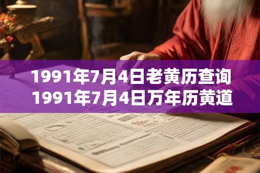 1991年7月4日老黄历查询 1991年7月4日万年历黄道吉日