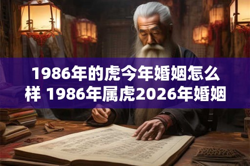 1986年的虎今年婚姻怎么样 1986年属虎2026年婚姻坎坷吗