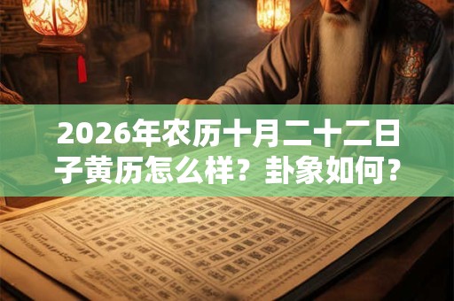 2026年农历十月二十二日子黄历怎么样?卦象如何? 2026年农历十月二十二日子黄历怎么样?卦象如何?
