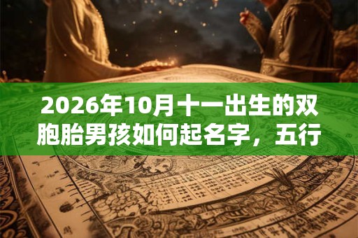 2026年10月十一出生的双胞胎男孩如何起名字，五行属相是什么？