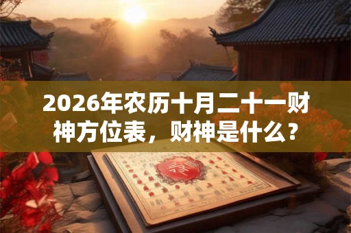 2026年农历十月二十一财神方位表,财神是什么? 2026年农历十月二十一财神方位表,财神是什么?