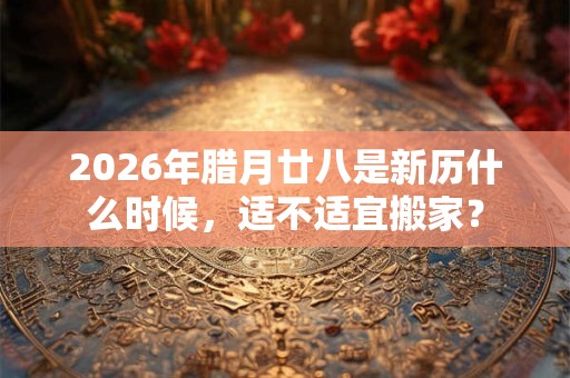 2026年腊月廿八是新历什么时候，适不适宜搬家？