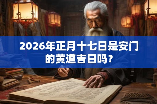2026年正月十七日是安门的黄道吉日吗？