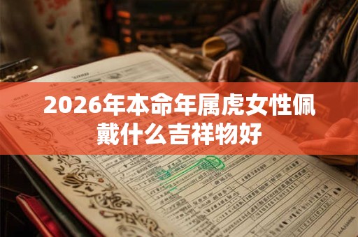 2026年本命年属虎女性佩戴什么吉祥物好