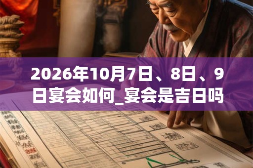 2026年10月7日、8日、9日宴会如何_宴会是吉日吗