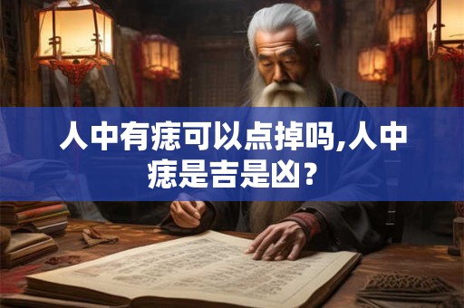 人中有痣可以点掉吗,人中痣是吉是凶? 人中有痣可以点掉吗,人中痣是吉是凶?