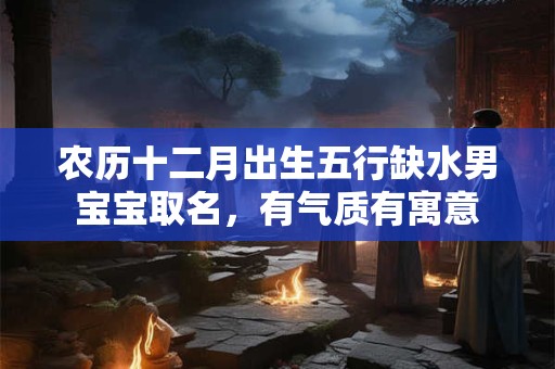农历十二月出生五行缺水男宝宝取名，有气质有寓意