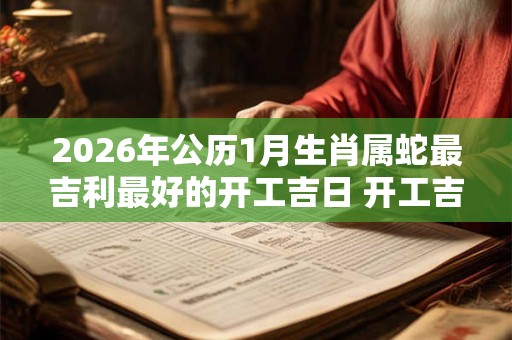 2026年公历1月生肖属蛇最吉利最好的开工吉日 开工吉利日子分析 2026年公历1月生肖属蛇最吉利最好的开工吉日 开工吉利日子分析
