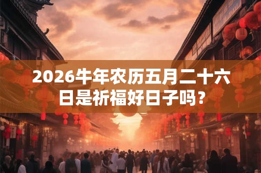 2026牛年农历五月二十六日是祈福好日子吗? 2026牛年农历五月二十六日是祈福好日子吗?