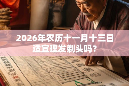 2026年农历十一月十三日适宜理发剃头吗？