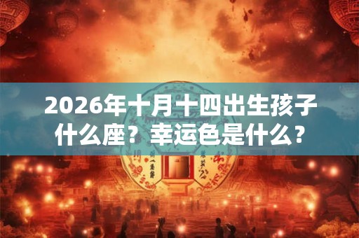 2026年十月十四出生孩子什么座？幸运色是什么？