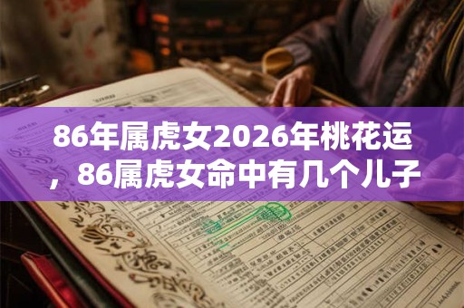 86年属虎女2026年桃花运，86属虎女命中有几个儿子？