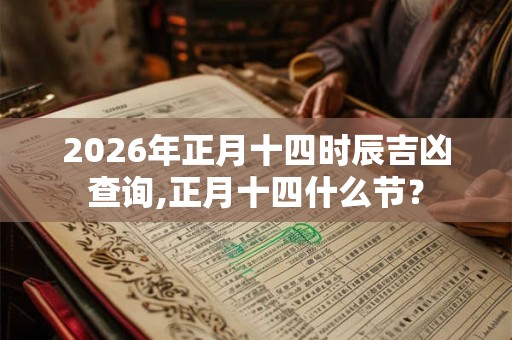 2026年正月十四时辰吉凶查询,正月十四什么节？