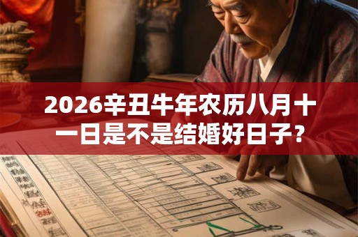 2026辛丑牛年农历八月十一日是不是结婚好日子？