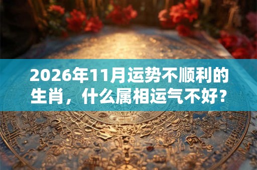 2026年11月运势不顺利的生肖,什么属相运气不好? 2026年11月运势不顺利的生肖,什么属相运气不好?